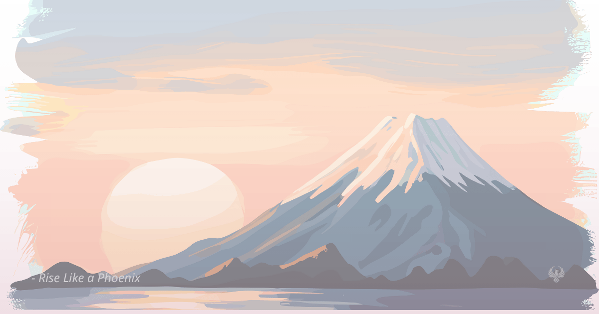 Sunrise over mountains representing karma as a path to awakening and liberation