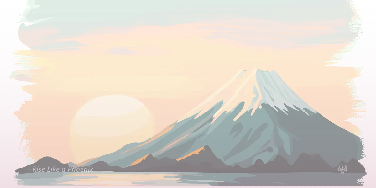 Sunrise over mountains representing karma as a path to awakening and liberation