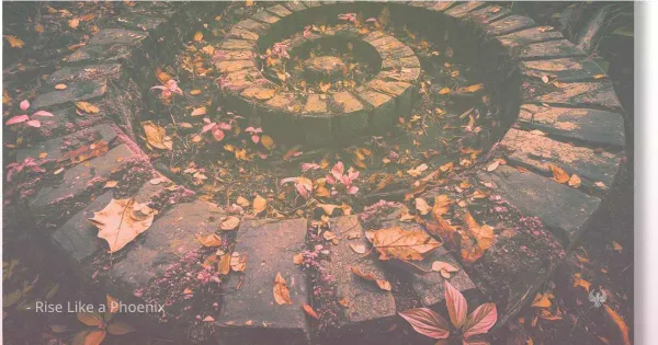 A spiral path symbolizing the soul's journey through repeating patterns