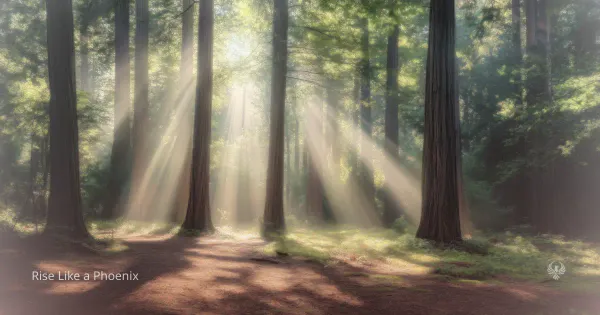 A calm natural landscape with soft light, symbolizing grounding and nervous system stability during kundalini awakening.