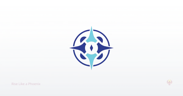 Abstract compass symbol representing astrology as guidance for personal and spiritual growth.